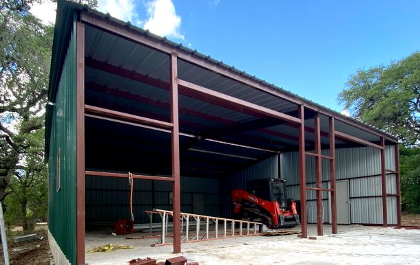 Span Single Slope Garage