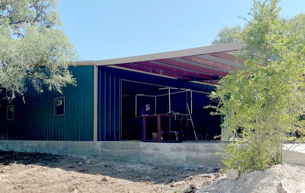 Span Single Slope Garage