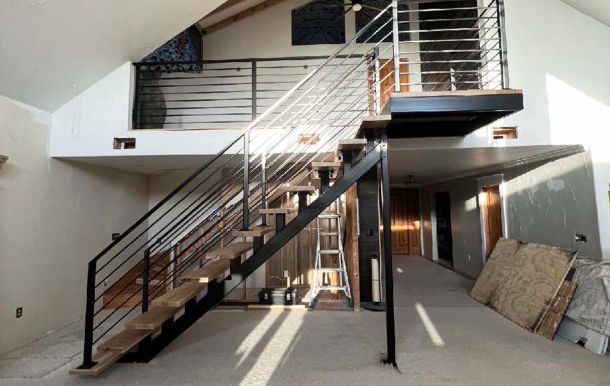floating stair case