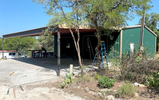 Span Single Slope Garage